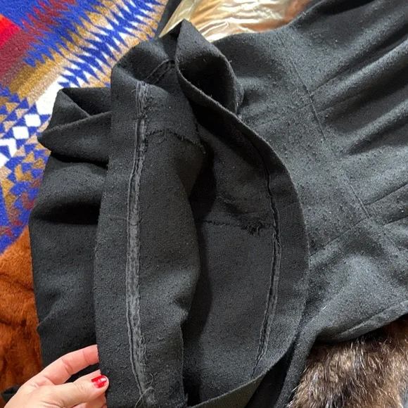 Vintage Mod mad men 1950s 1960 black dress small - Picture 8 of 8